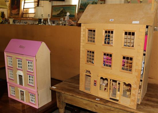 2 dolls houses & dolls house furniture